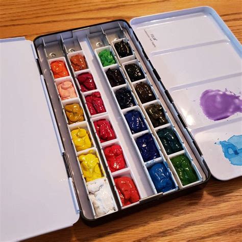 amazon metal pai t box|Amazon.com: Empty Metal Watercolor Palette.